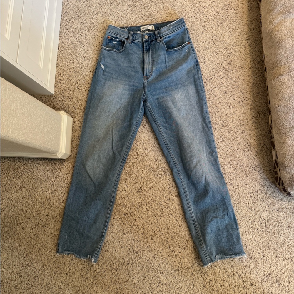 Abercrombie & Fitch High Rise Women Jeans - Light Blue